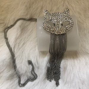 3/$25💎Cat silver necklace